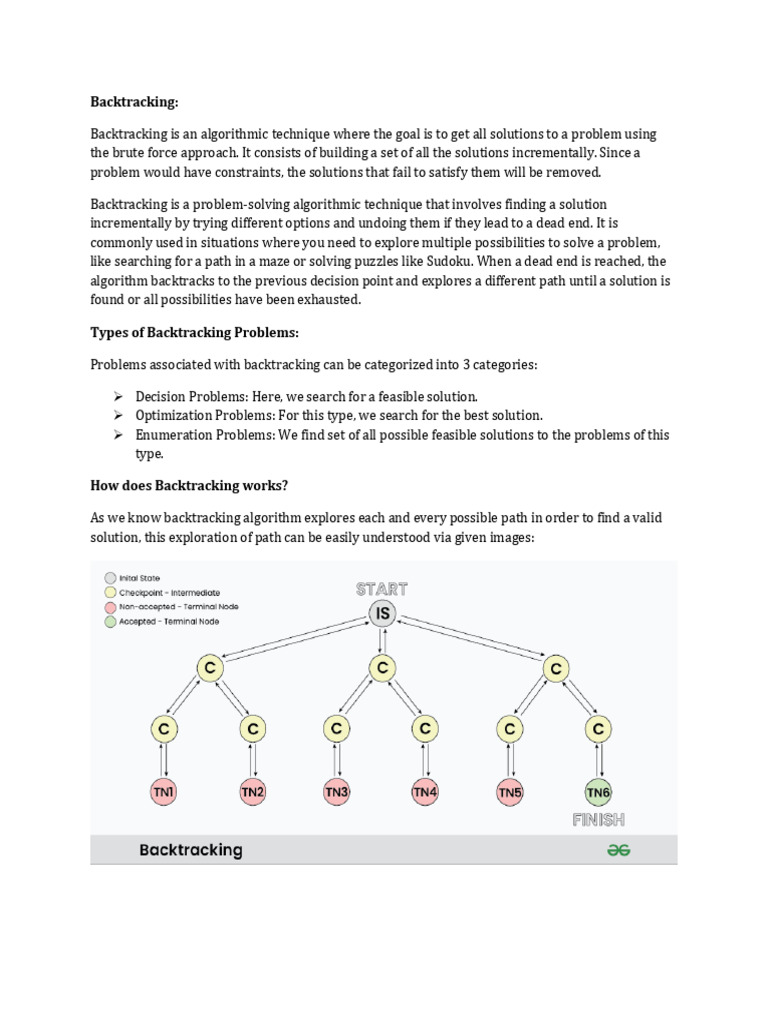 Backtracking | PDF | Vertex (Graph Theory) | Combinatorics