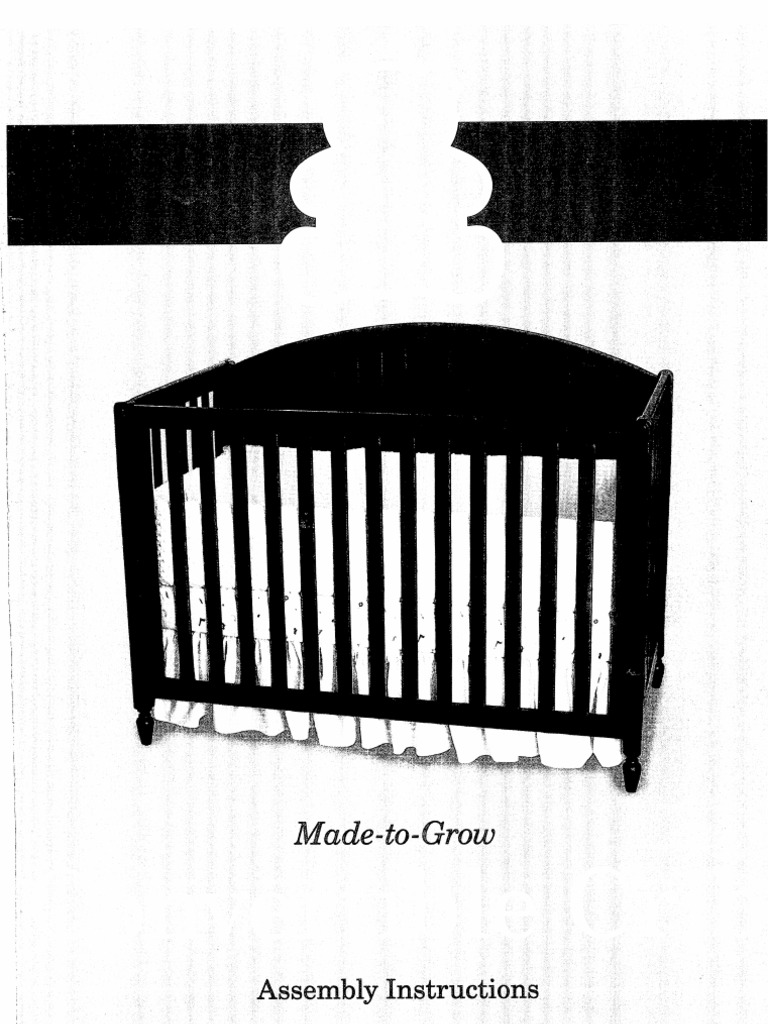 Carters Child of Mine MadeToGrow Convertible Crib Assembly Instructions