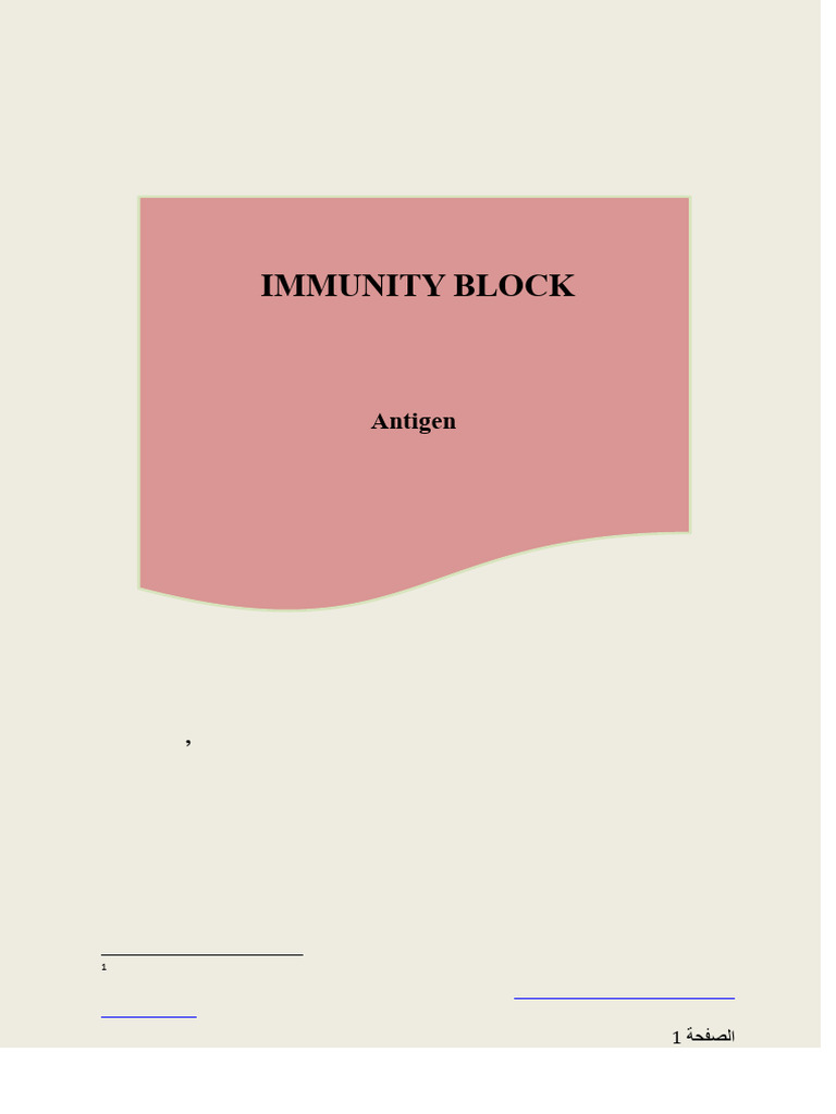 IMMUNITY BLOCK Lec 1 COMPLETED | PDF | Epitope | Antigen