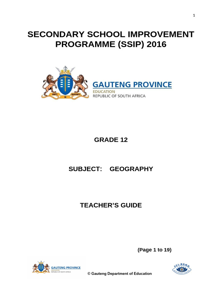 Geo Ssip Session 12 13 Teacher Notes Ch | PDF | Argument | Semantics