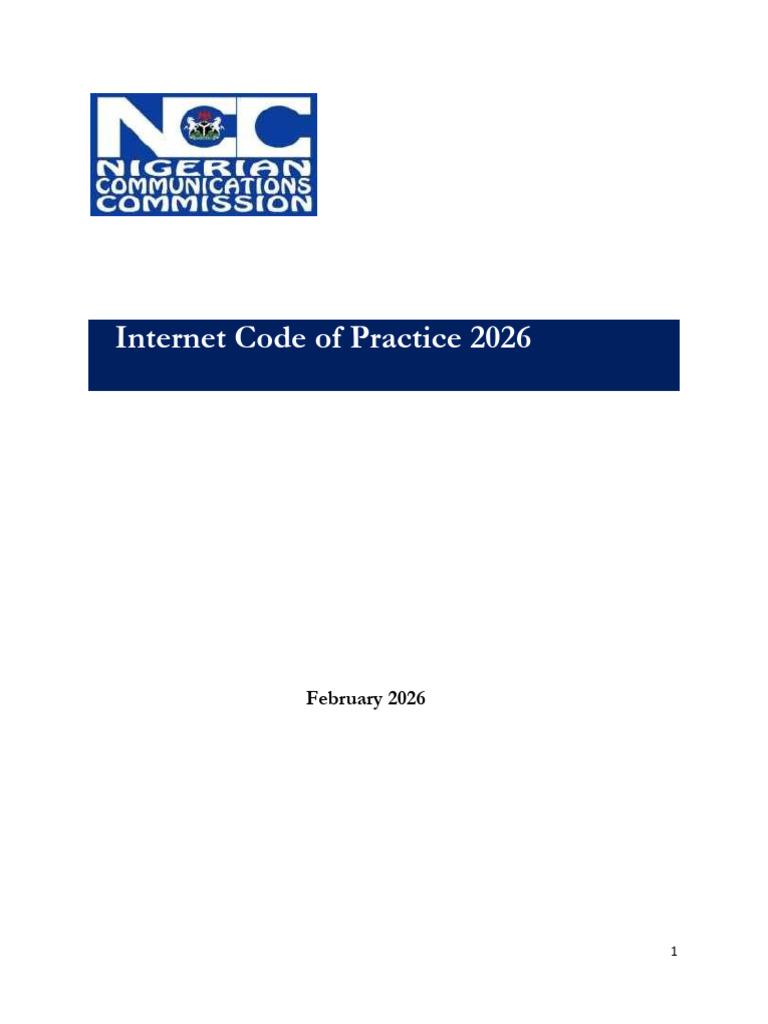 Internet Code of Practice 2026 | PDF | Internet | Regulatory Compliance
