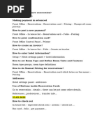Protel Hotel Front Office Training Guide | PDF