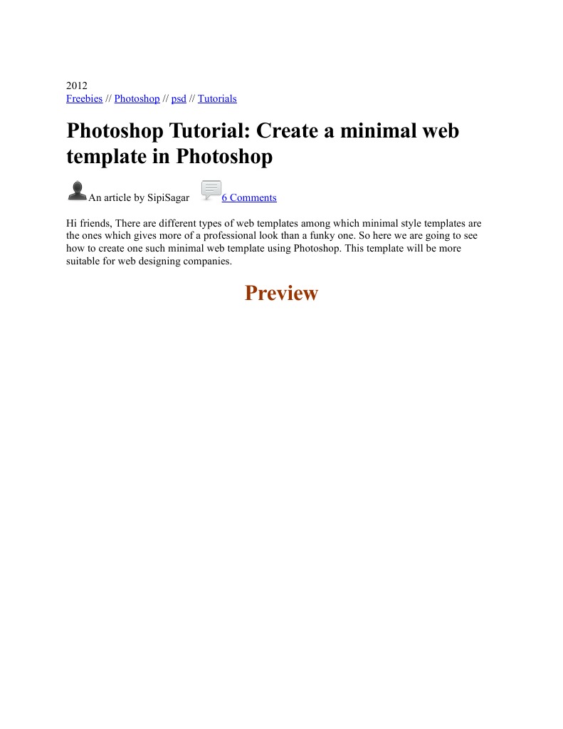 Website in Photoshop | PDF | Adobe Photoshop | Areas Of Computer Science