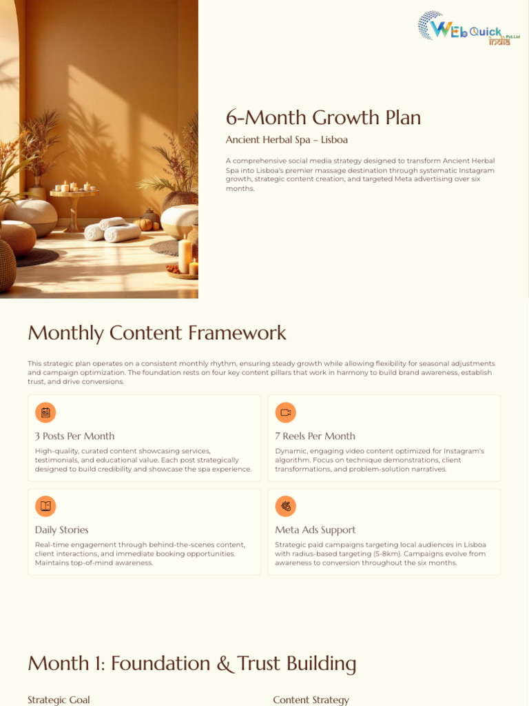 6 Month Instagram Growth Plan | PDF | Brand | Massage