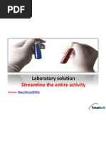 Streamline the entire laboratory activity management