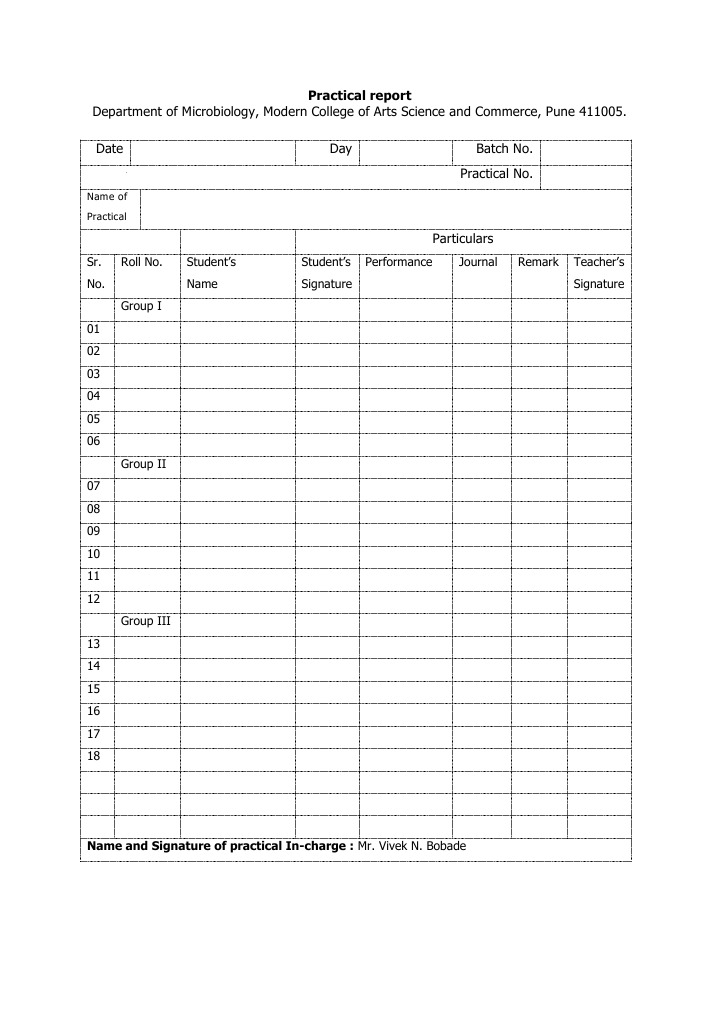 Microbiology Practical Report Template | PDF | Technology & Engineering