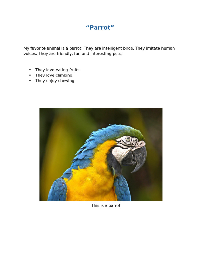 Parrot | PDF