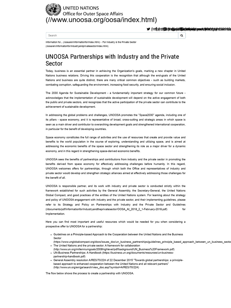 Information for Industry and the Private Sector | PDF | Sustainable ...