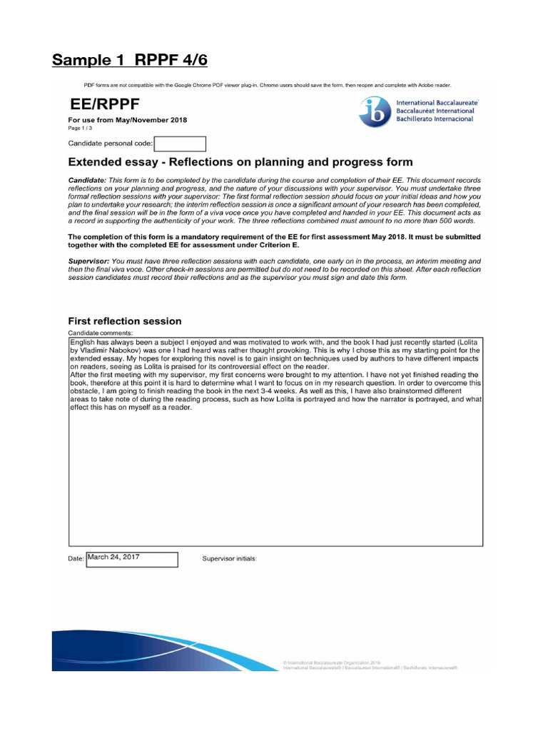 RPPF Good Samples | PDF