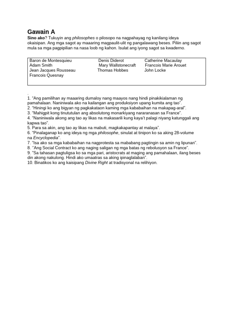 AP Worksheet | PDF