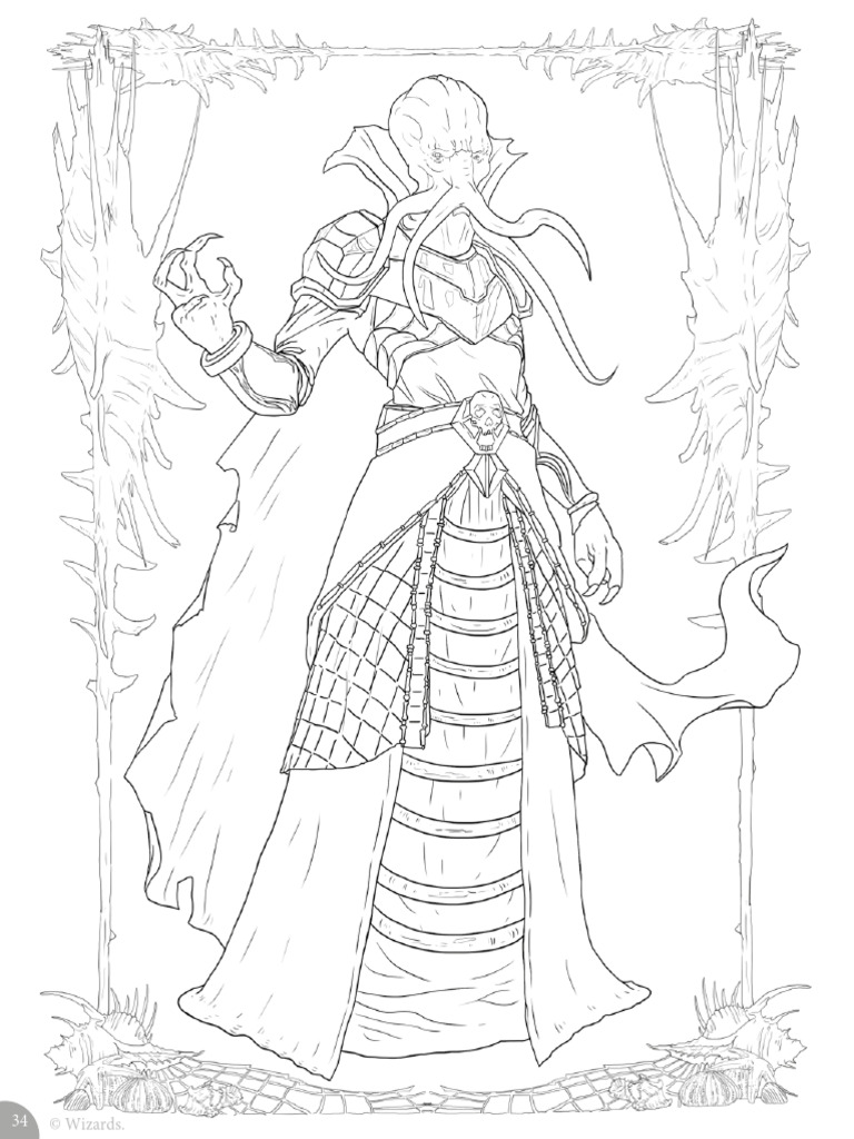 Coloringpage Mindflayer1 | PDF