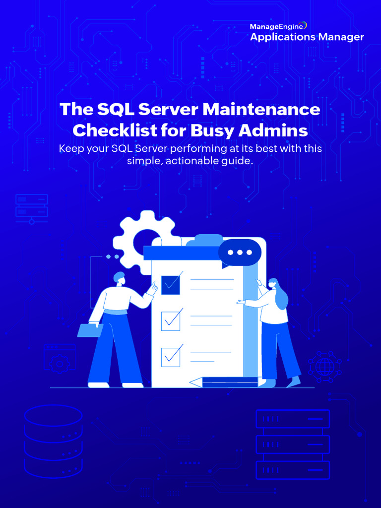 Simplify SQL Server Maintenance With One Handy Checklist | PDF ...
