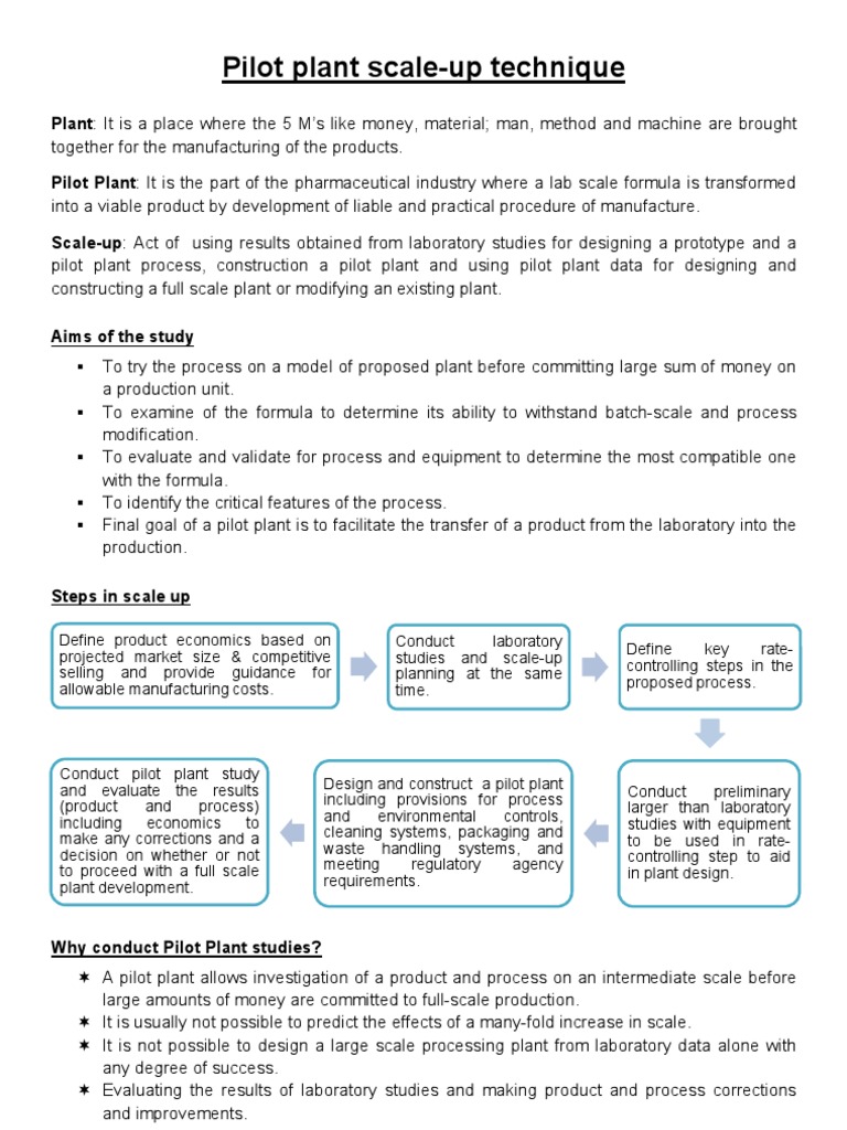 Pilot Plant | PDF | Specification (Technical Standard) | Verification ...