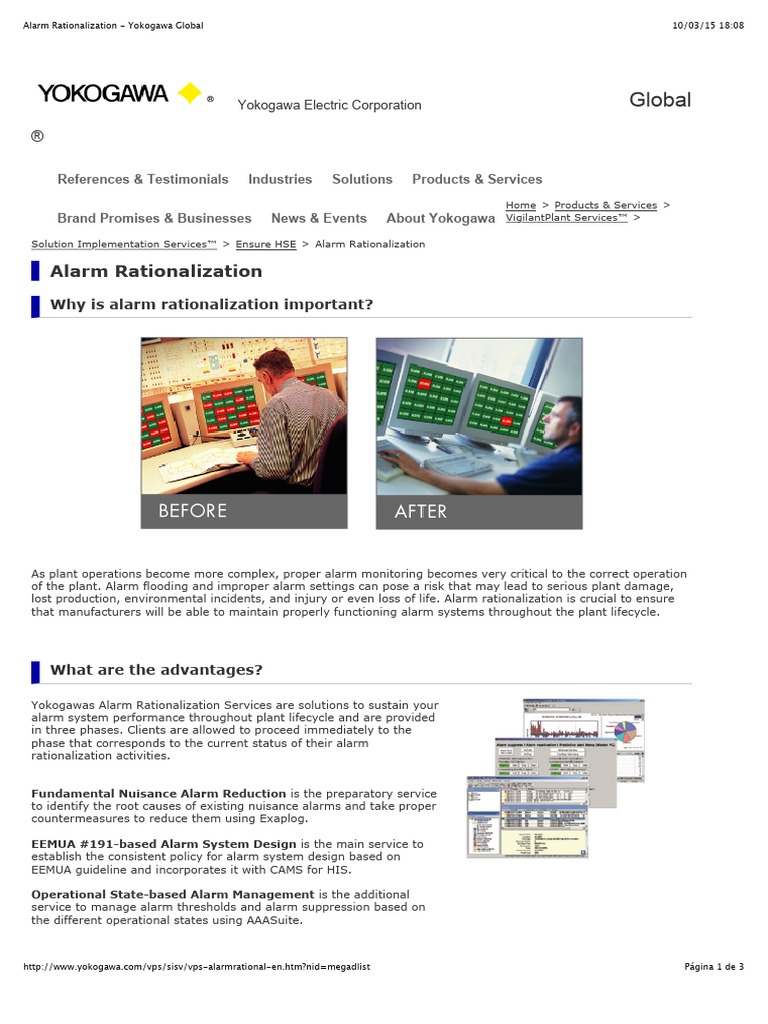 Alarm Rationalization - Yokogawa | PDF | Six Sigma