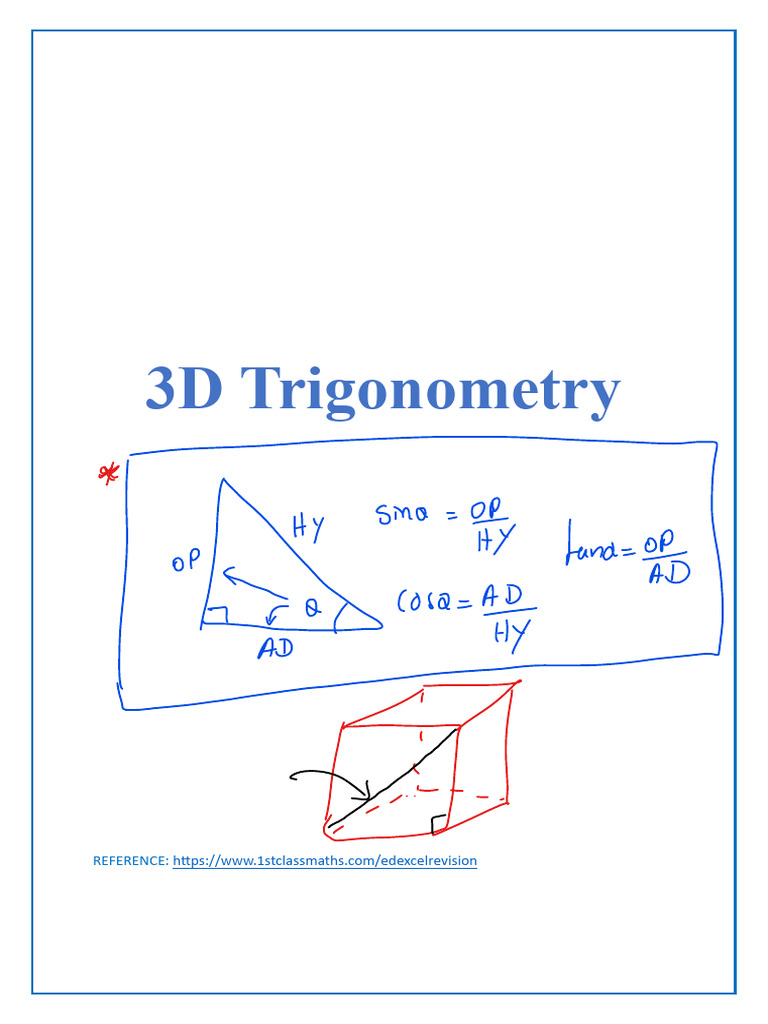3D Trigonometry | PDF