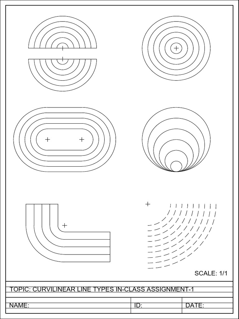 Week 3-Curvilinear Line Types Hw2 | PDF
