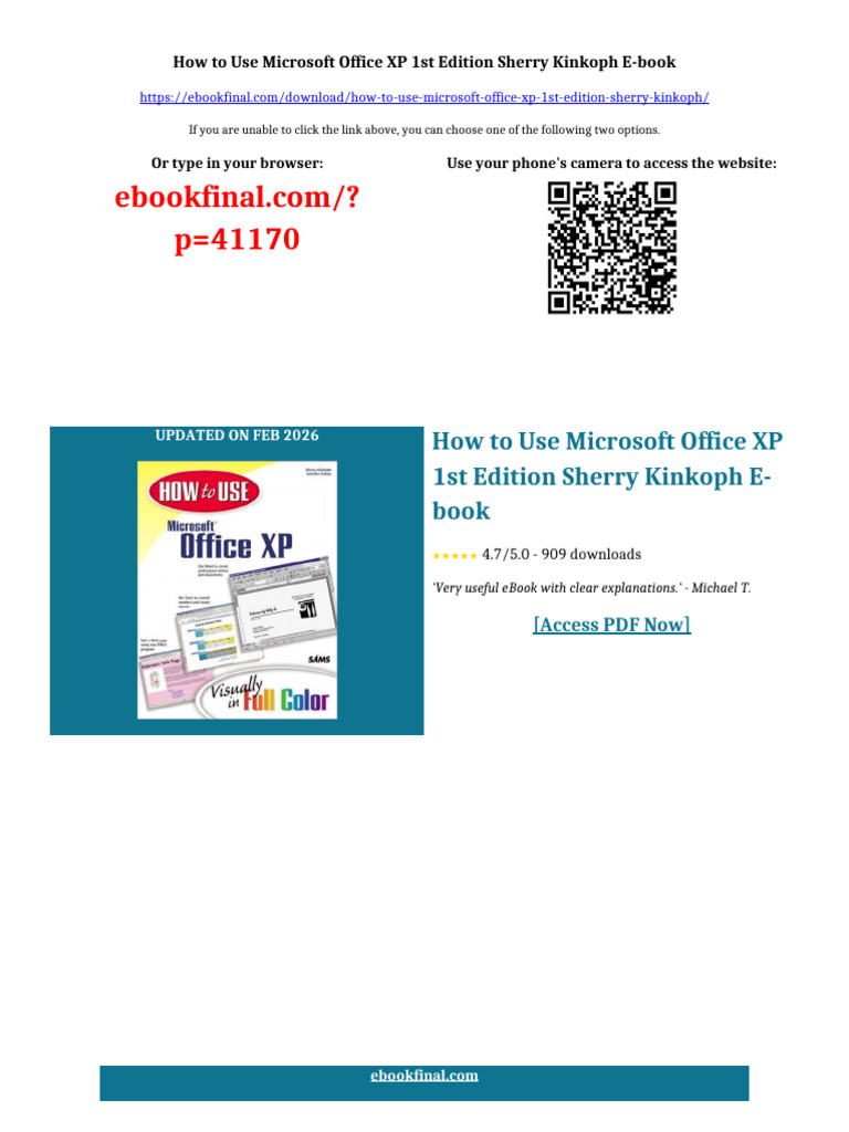 How to Use Microsoft Office XP 1st Edition Sherry Kinkoph ebook ...