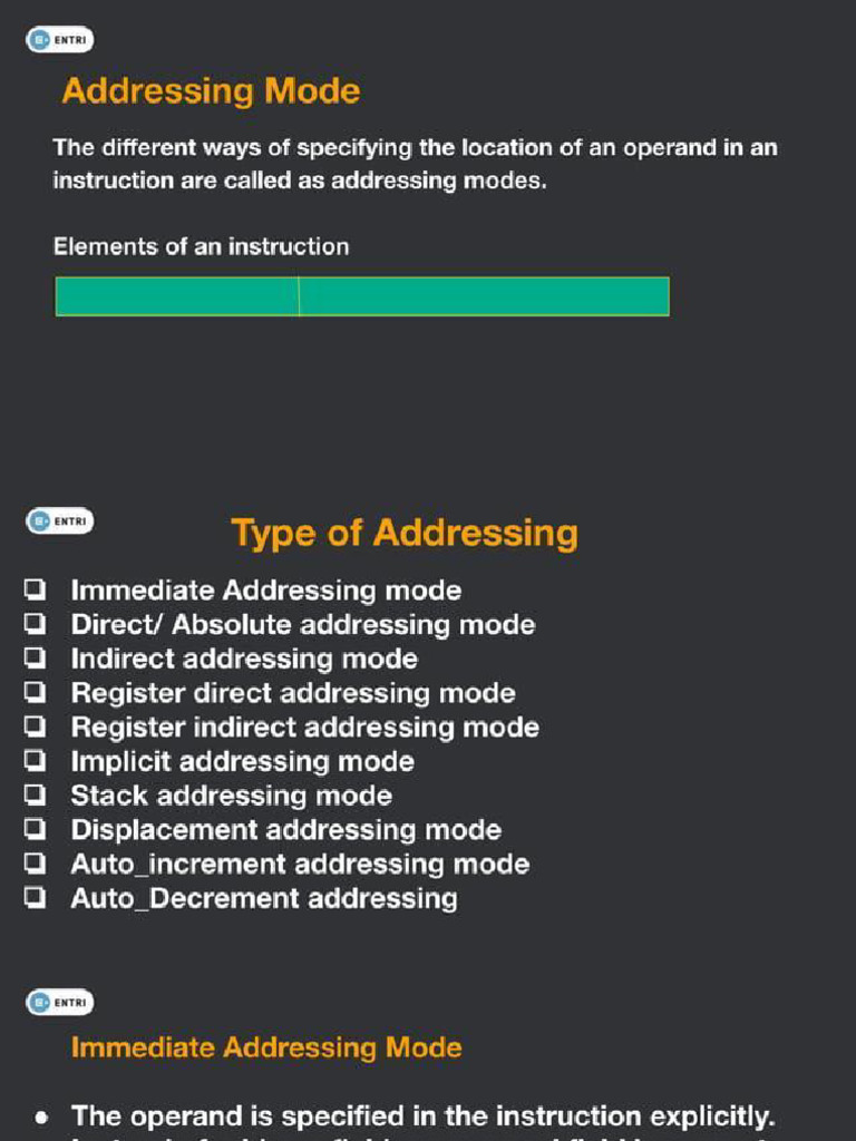 Addressing Modes | PDF