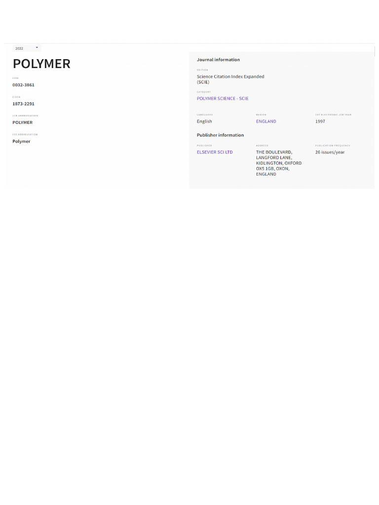 Polymer | PDF