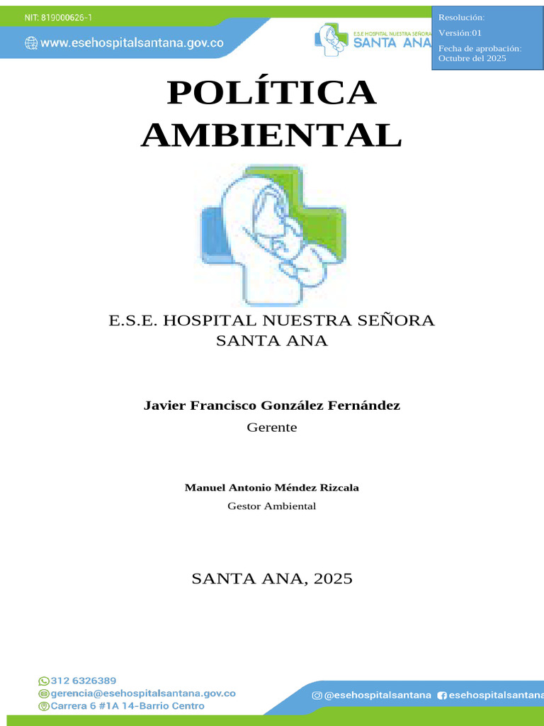 Politica Ambiental 2025 | PDF | Política de medio ambiente ...