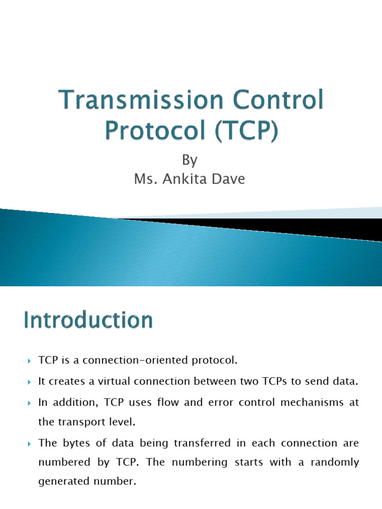 Transmission Control Protocol (TCP) | PDF