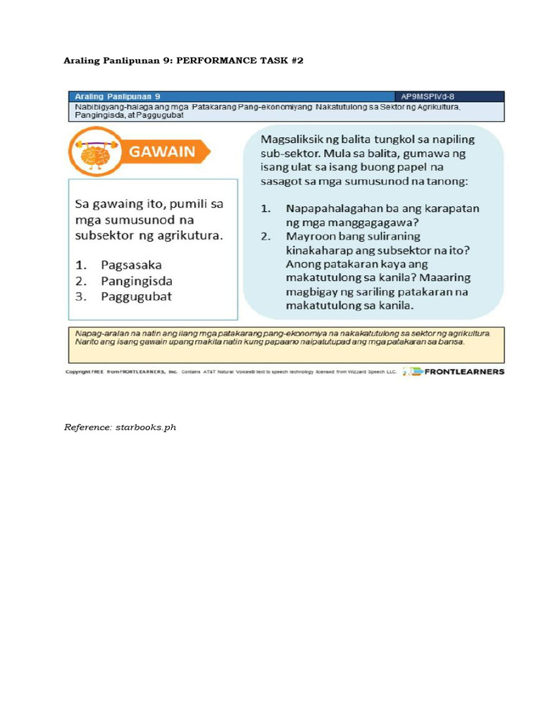 Quarter 4 Performance Task 2 | PDF