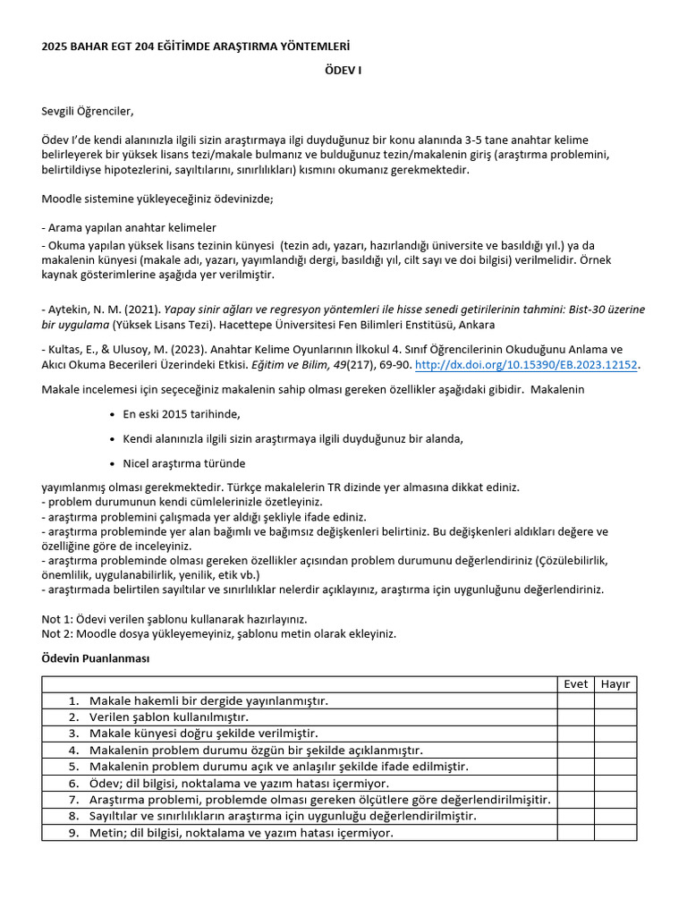 Odev I | PDF