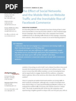 The Effect of Social Networks and the Mobile Web on Website Traffic and the Inevitable Rise of Facebook Commerce