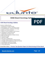 CBSE Board Sociology Syllabus