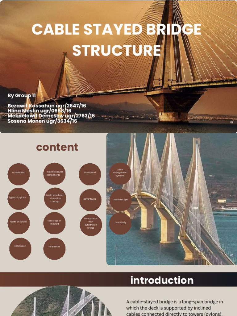 Cable Stayed Bridge Structure | PDF | Bridge | Structural Engineering