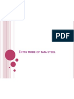 Entry Mode of Tata Steel