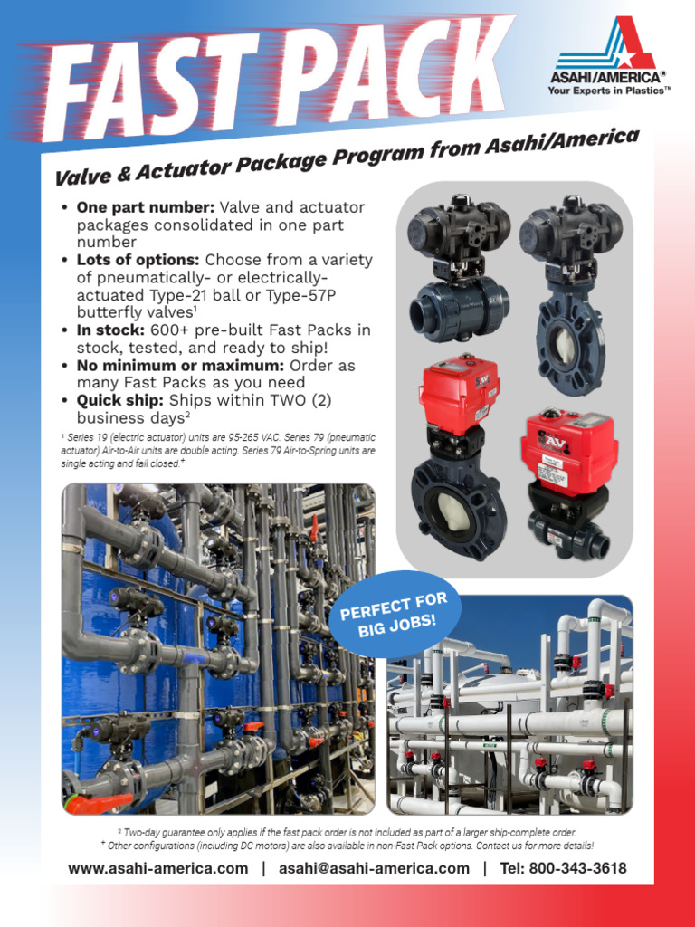 Fast Pack Program Flyer | PDF | Valve | Actuator
