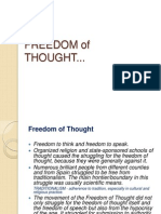 Freedom of Thought Angelie Delos Reyes