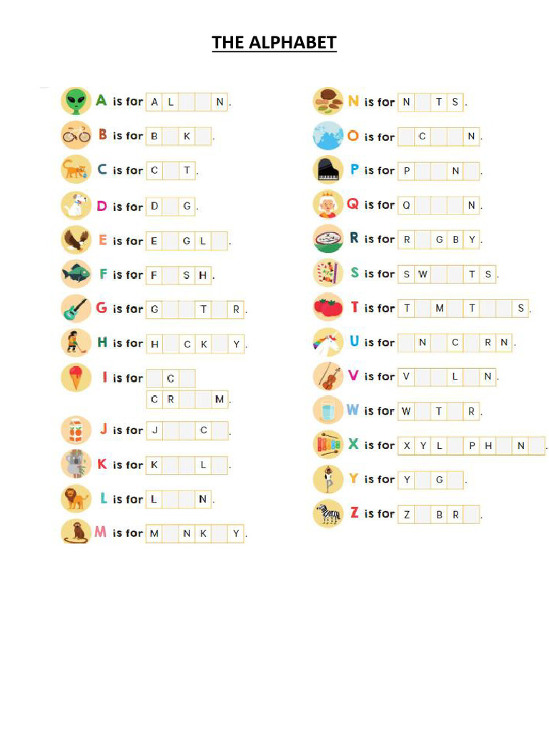 Alphabet Lesson | PDF