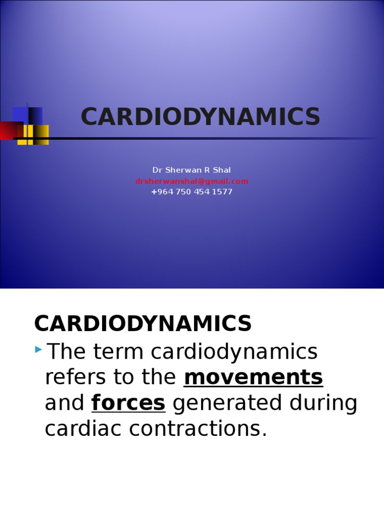 Understanding Cardiodynamics | PDF | Ventricle (Heart) | Heart