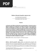 a didática e o ensino de geografia