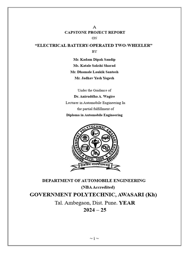 CPP EV Project Yash Jadhav 12345 NEW | PDF | Lithium Ion Battery ...