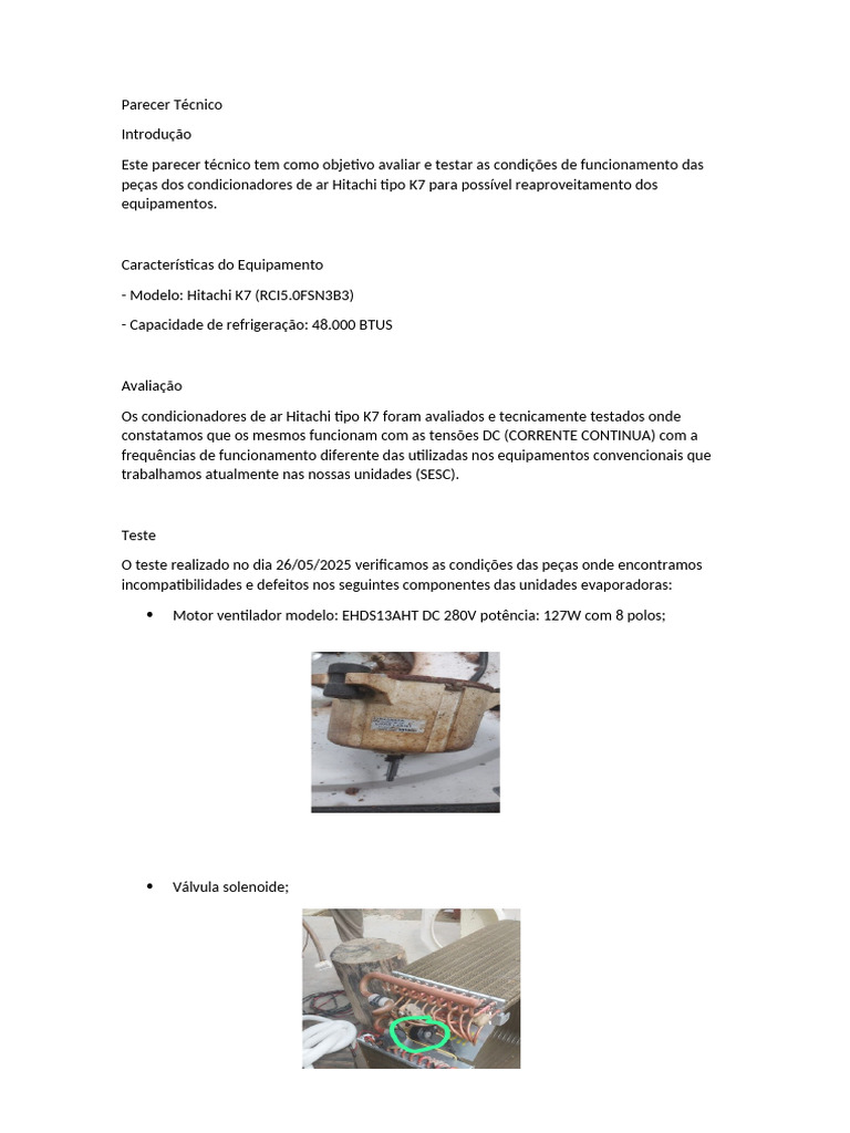 Parecer Técnico Atualizado | PDF