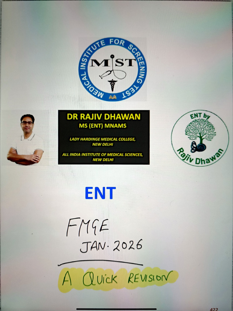ENT Revision | PDF
