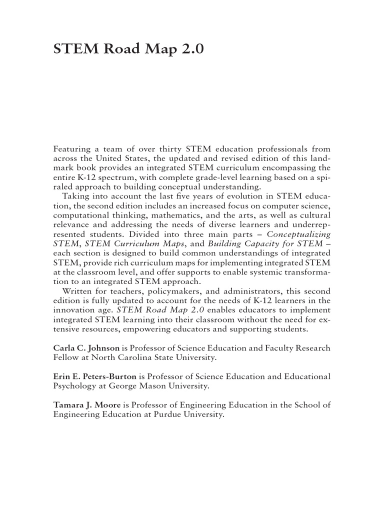83 Stem Road Map 2.0 | PDF | Science, Technology, Engineering, And ...
