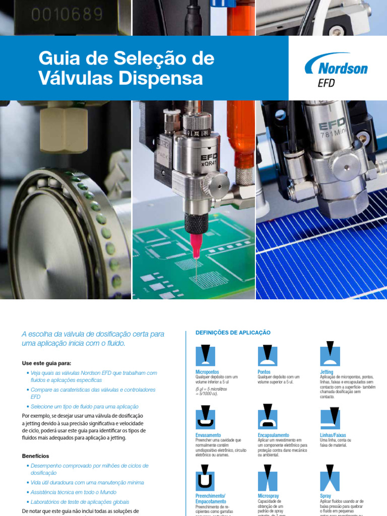 PT Nordson EFD Valve Selection Guide | PDF | Materiais