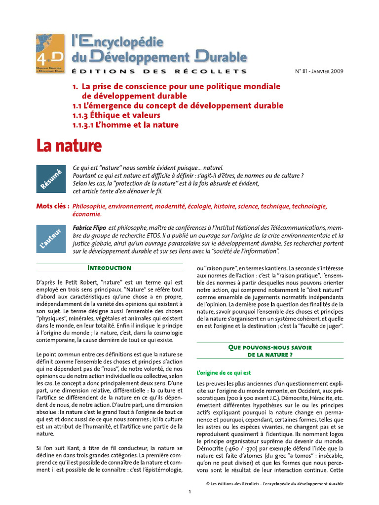 Developpement Durable | PDF