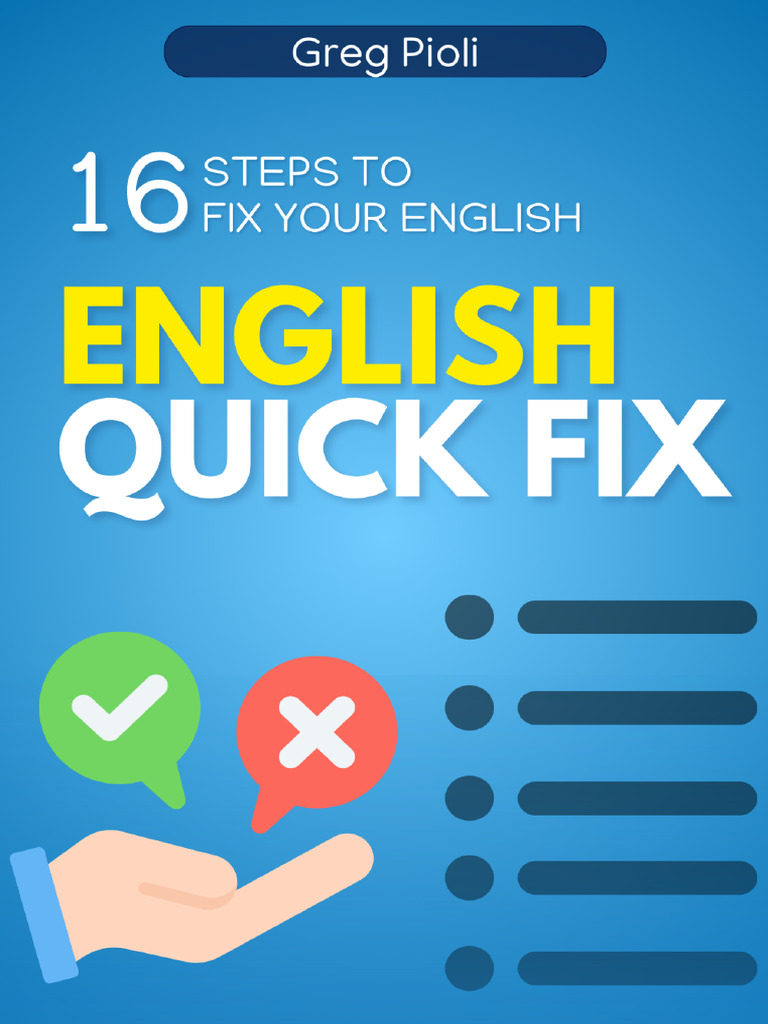 (NEW) +English+Quick+Fix+2025+ +16+steps | PDF | Adjective | Noun