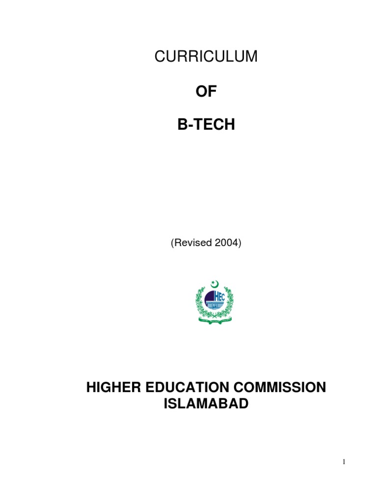 B-Tech Curriculum Revision Overview | PDF | Electrical Substation ...