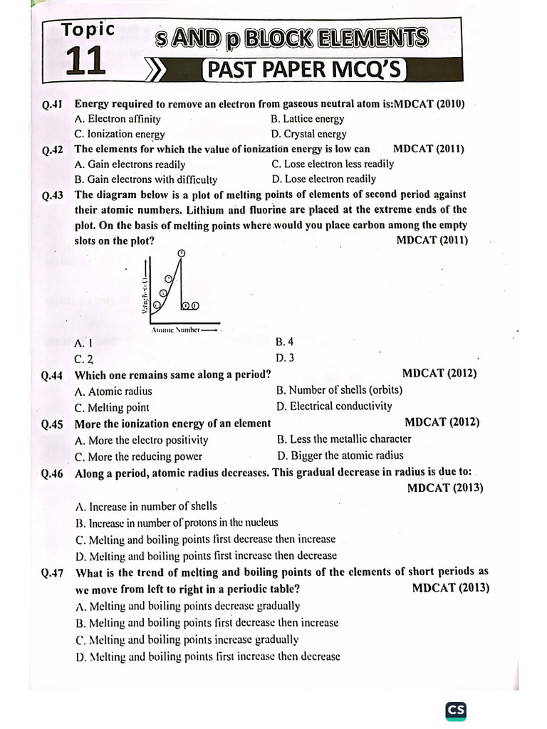 S & P Block Elements - PS & PYQs | PDF