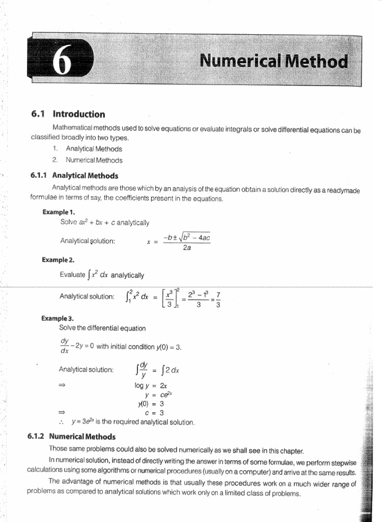 Numerical Methods | PDF