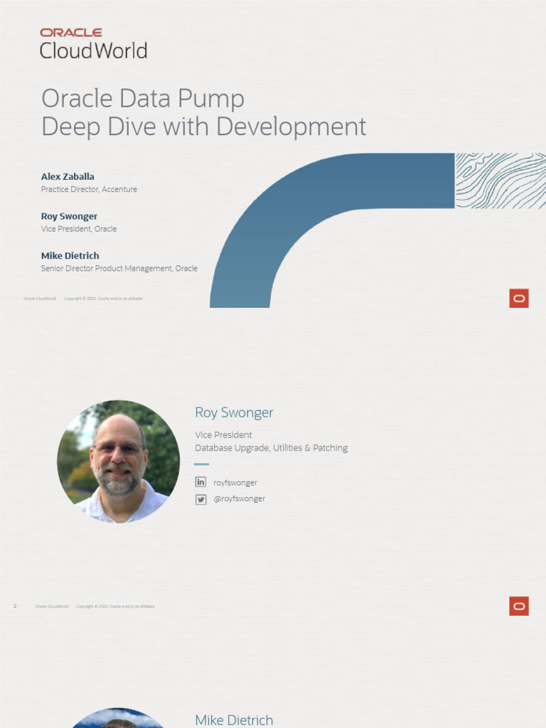 Oracle-Oracle Data Pump-Deep Dive With Development | PDF | Databases ...