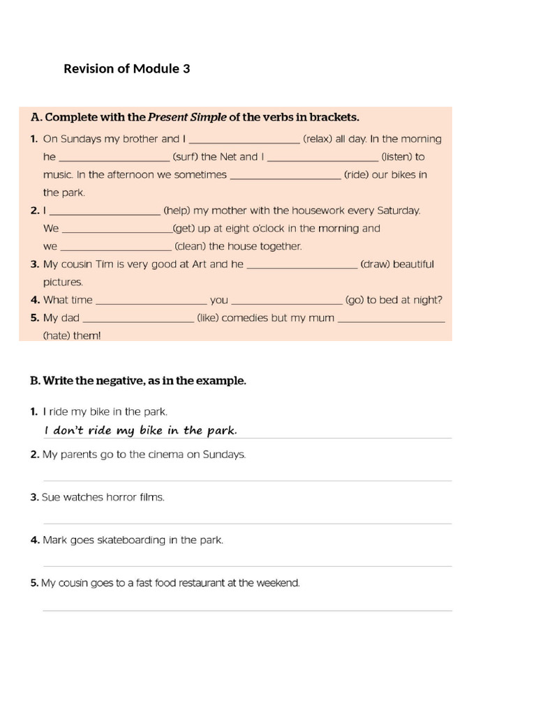 Revision of Module 3 | PDF