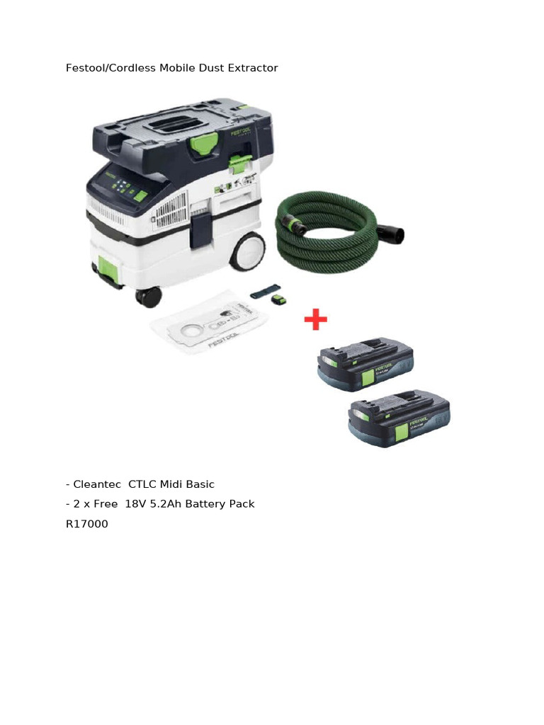 Portable Dust Extractors | PDF