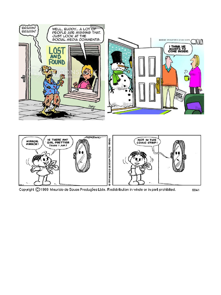 Comic Strip Examples To Read | PDF